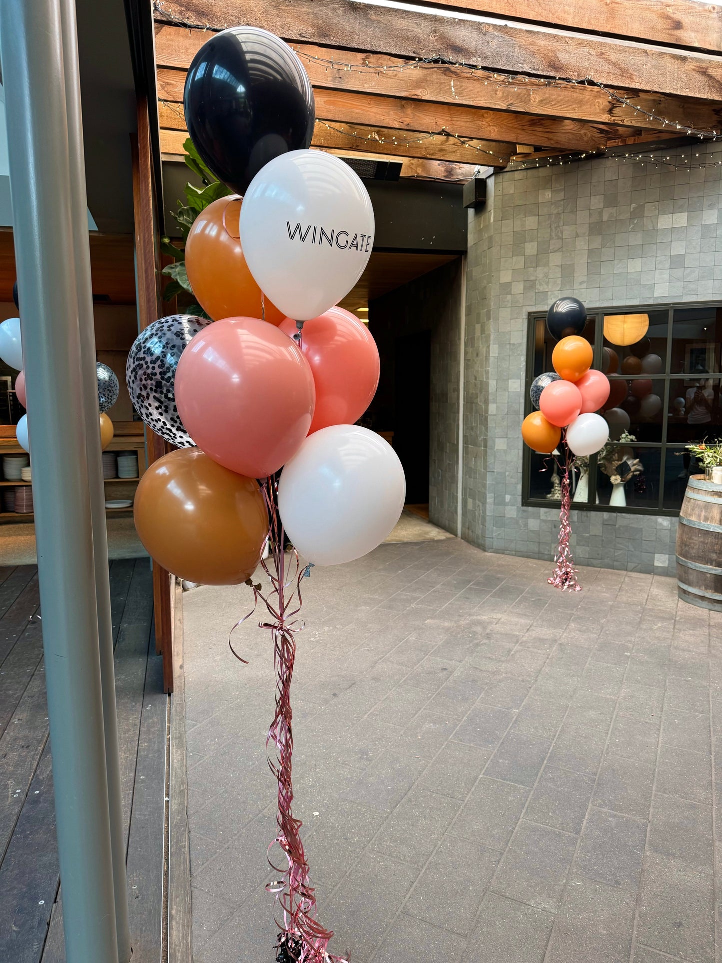 Small Corporate balloon bouquet - logo on latex