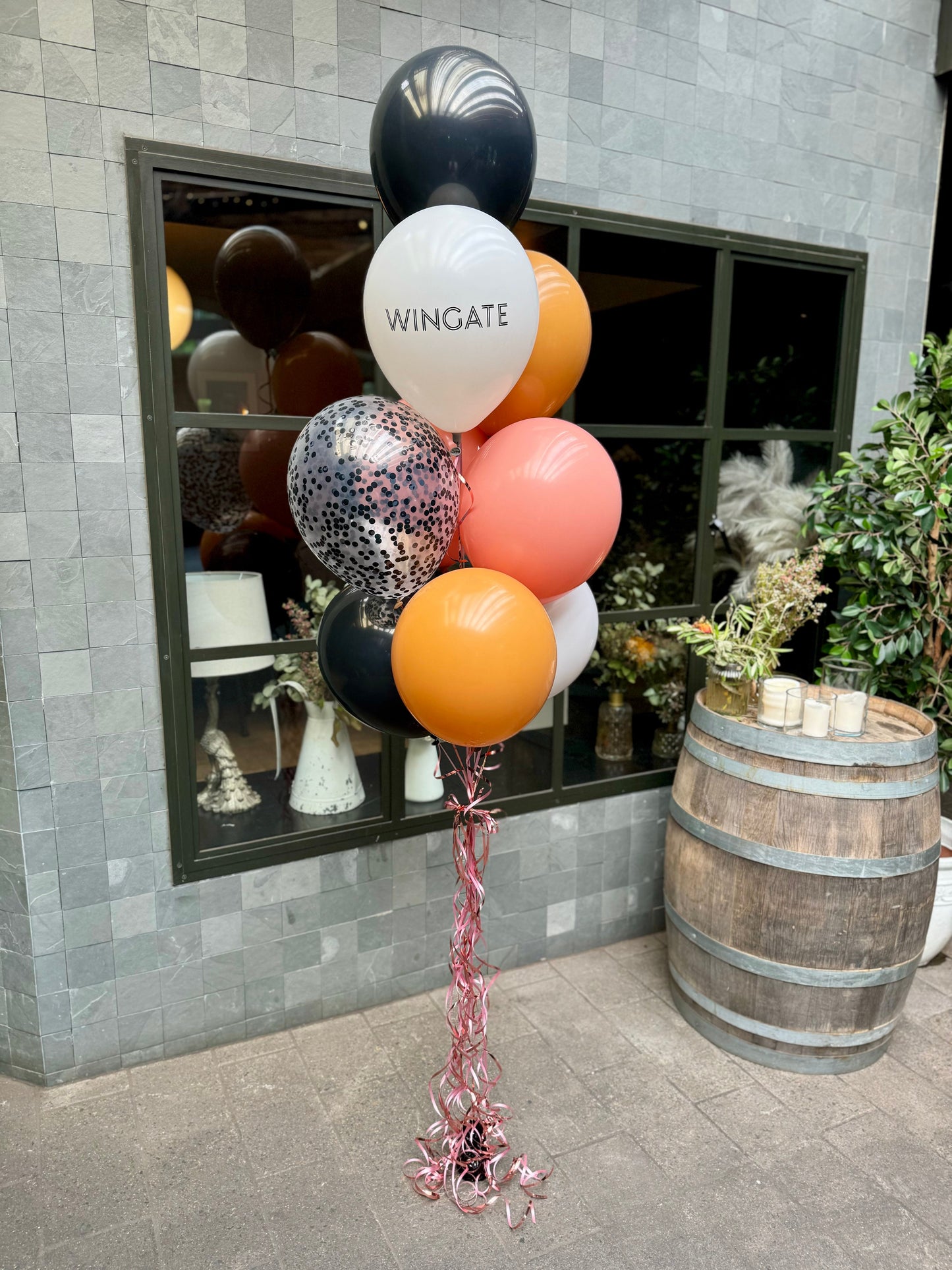 Small Corporate balloon bouquet - logo on latex
