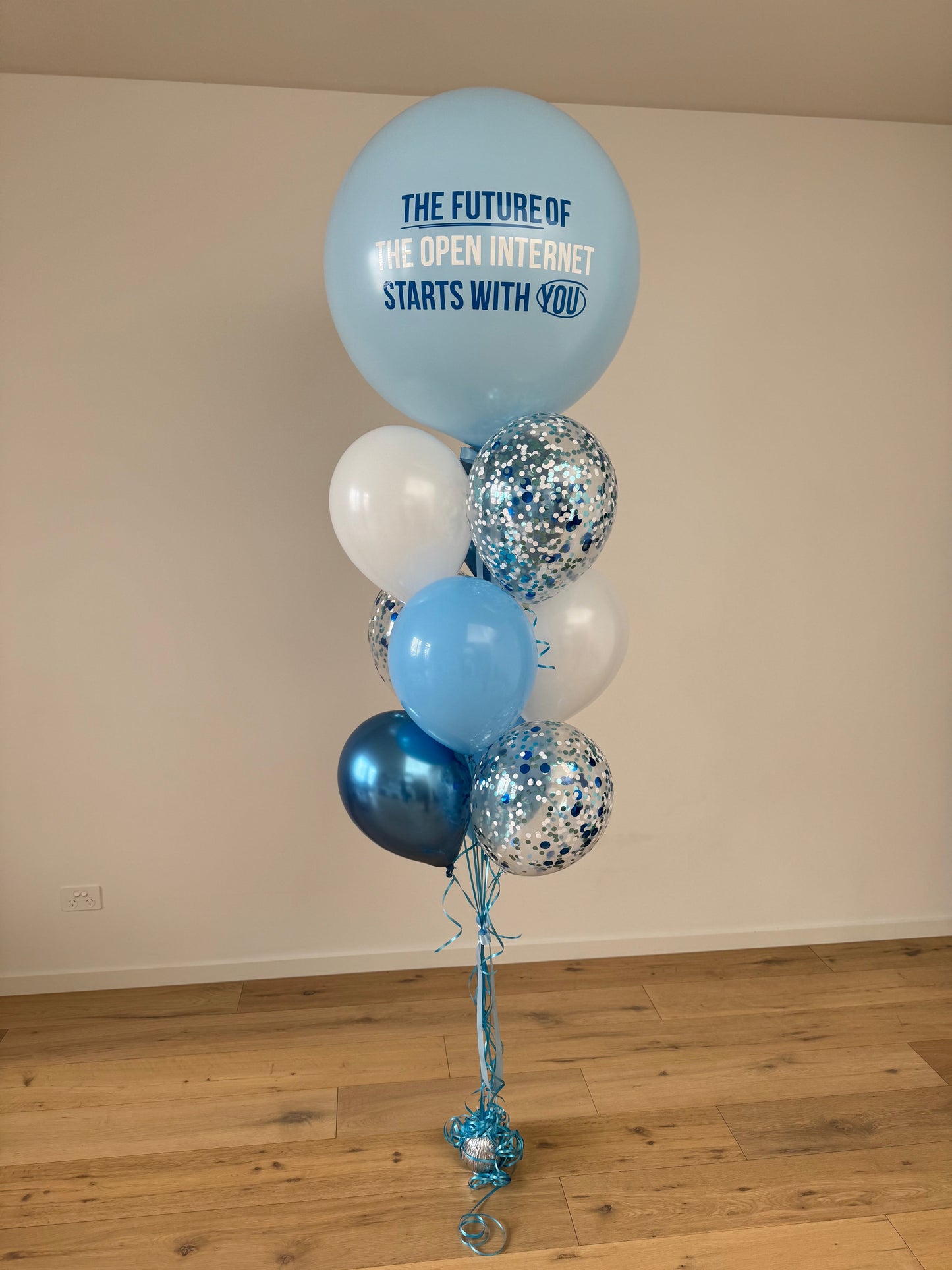 Large Personalised Balloon Bouquet in Corporate Colours