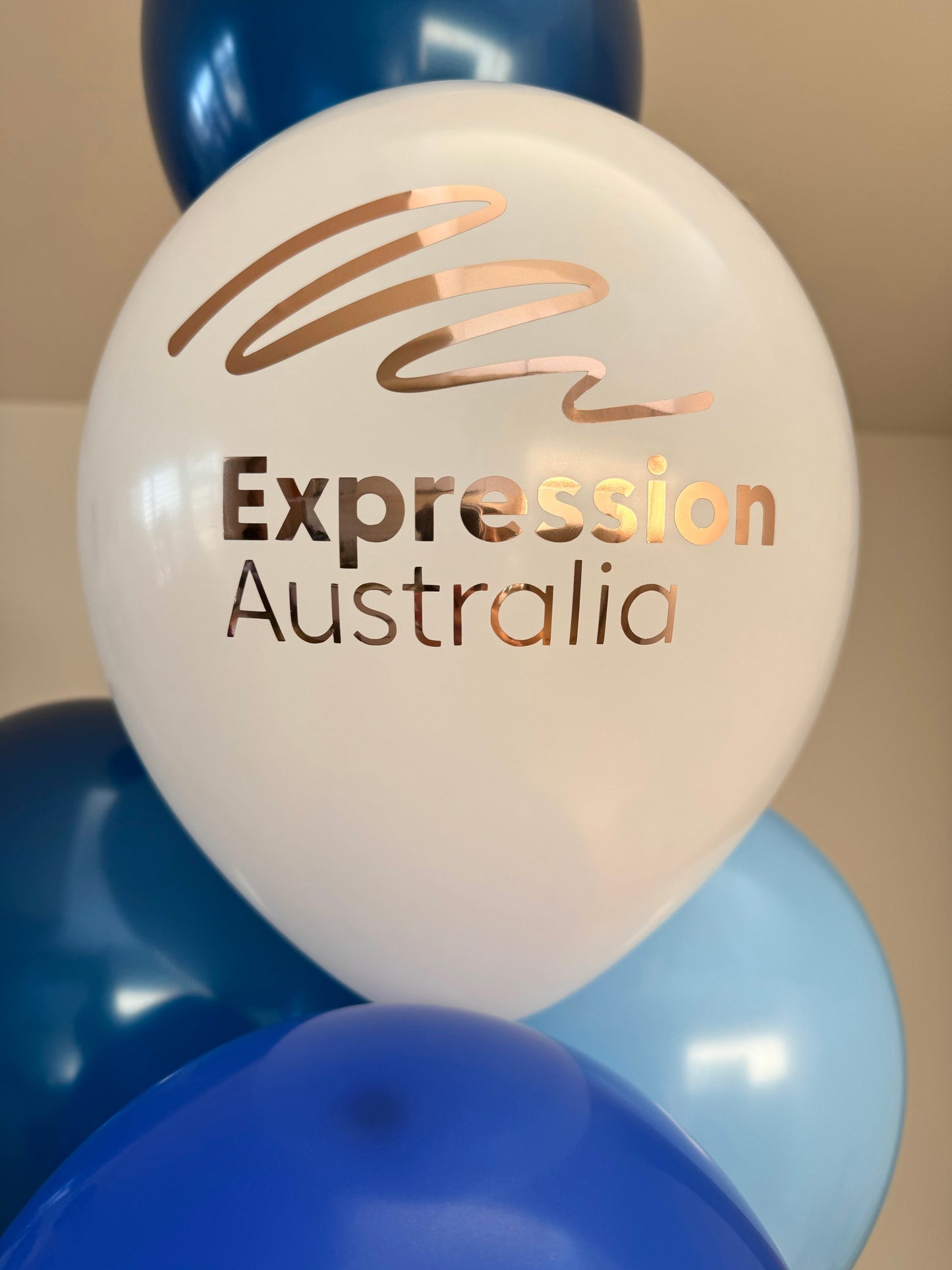 Small Corporate balloon bouquet - logo on latex