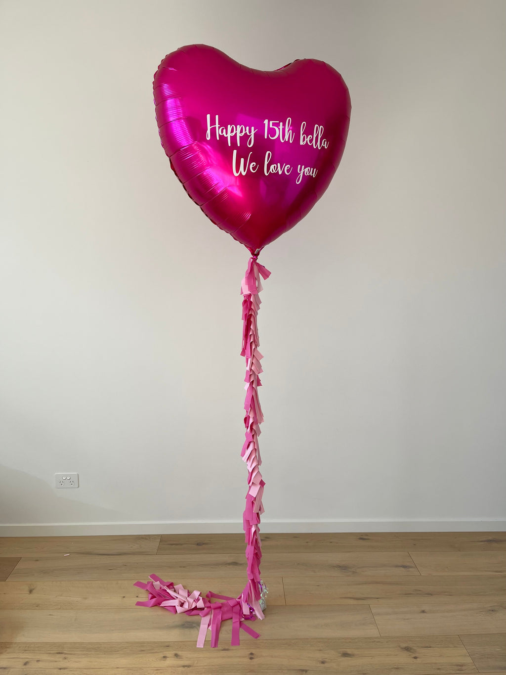 Large Heart Balloon - Magenta Pink