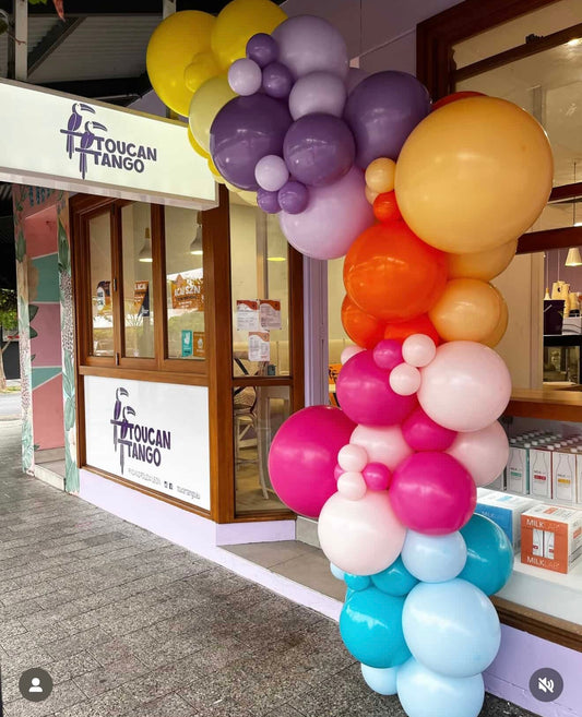 Balloon Garland for Toucan Tango Acai Bar