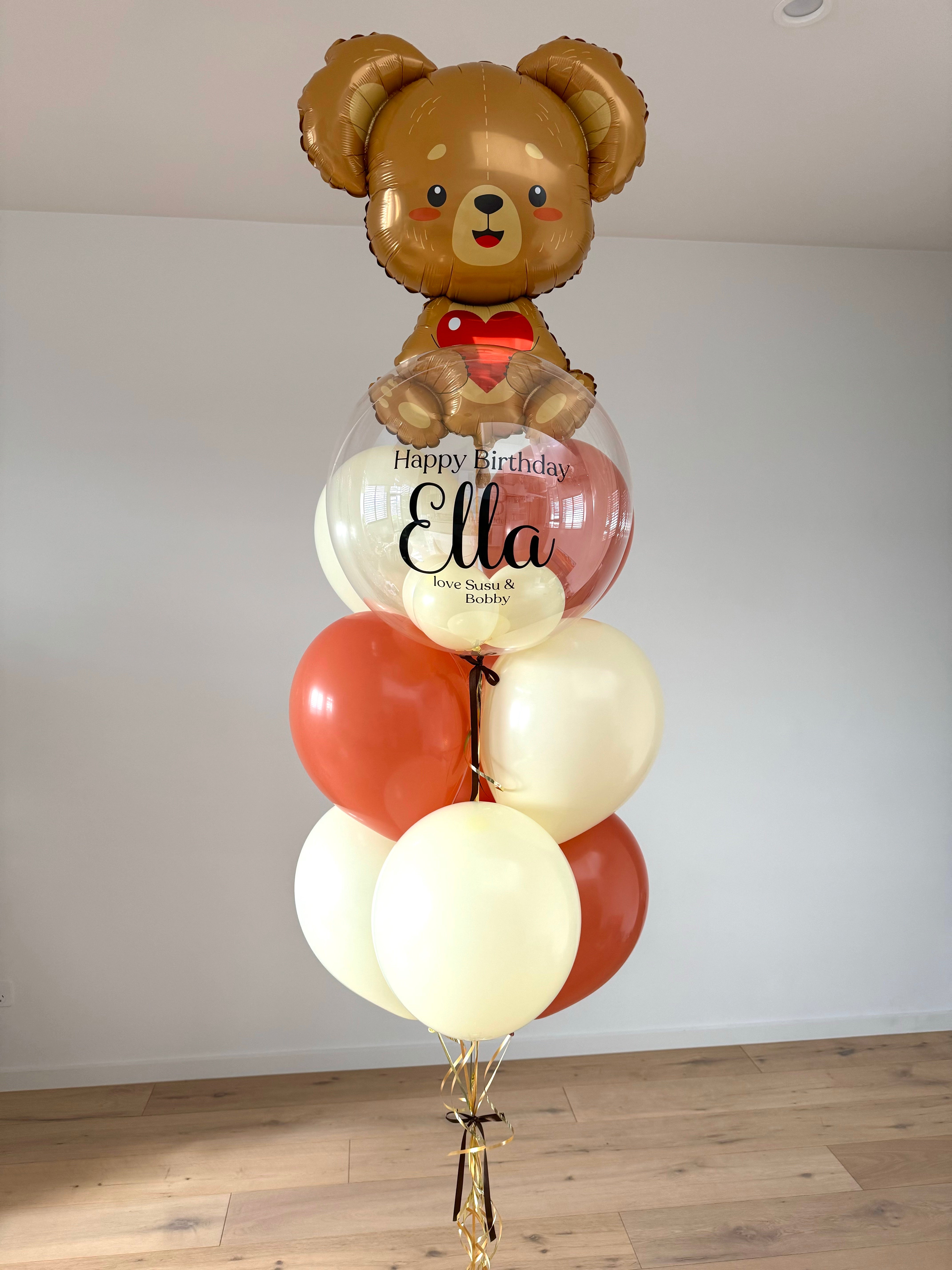 Teddy bear balloon bouquet online