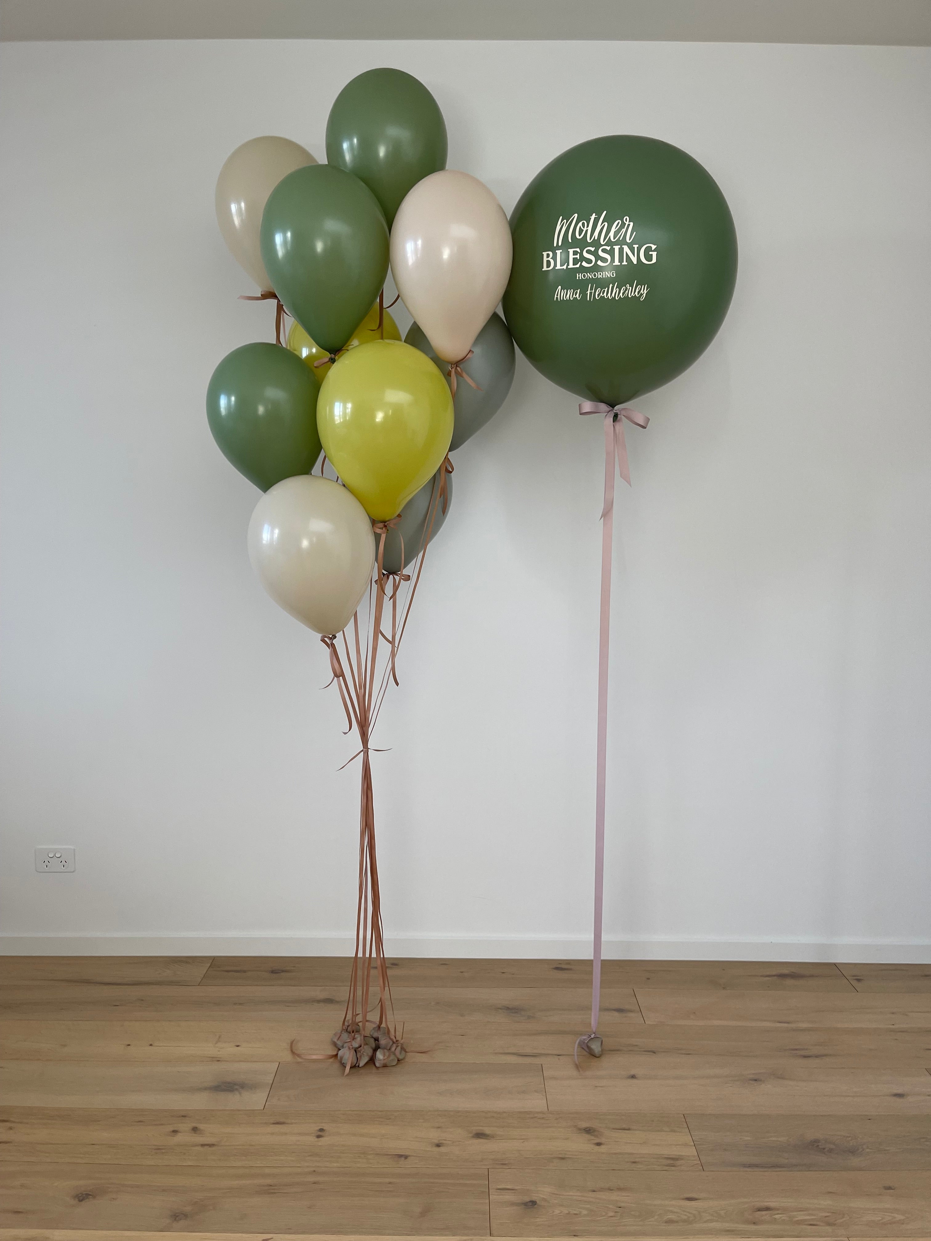 Olive Green Balloon Bouquet