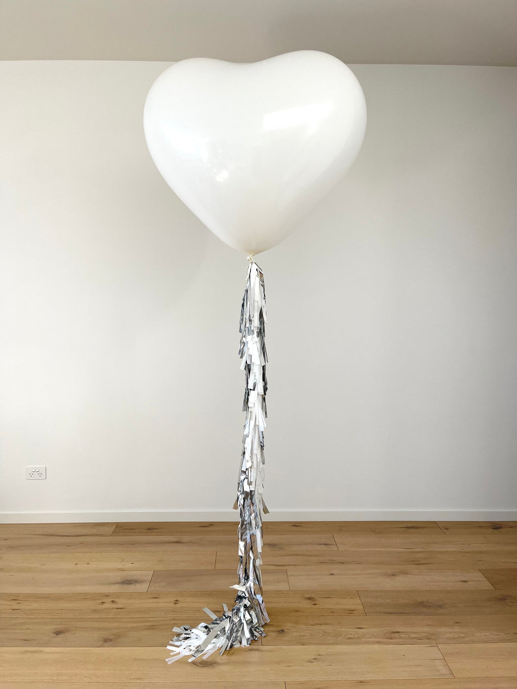 Large White Heart Balloon
