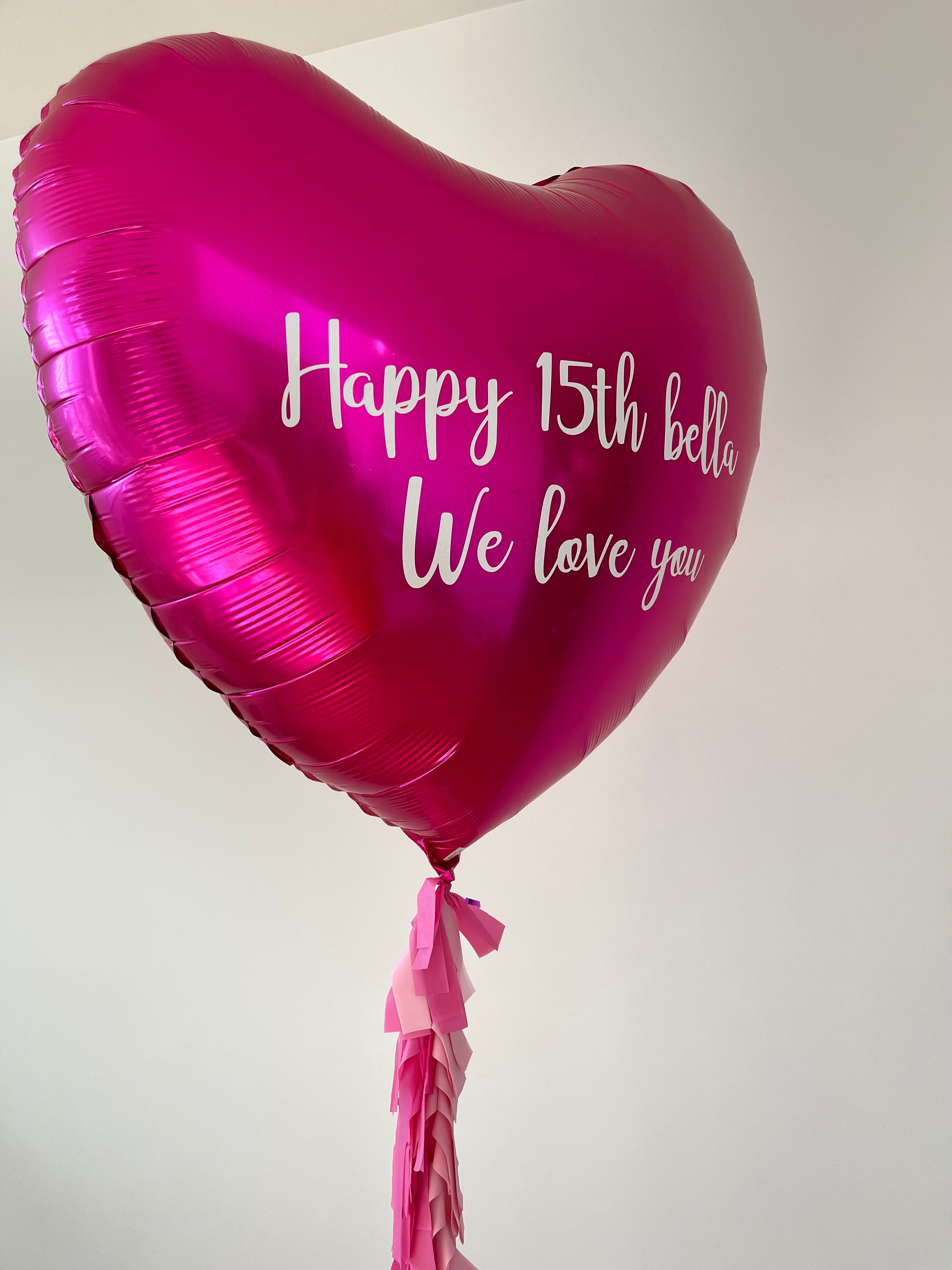 Large Heart Balloon - Magenta Pink