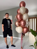 Rose Gold Balloon Bouquet - Large