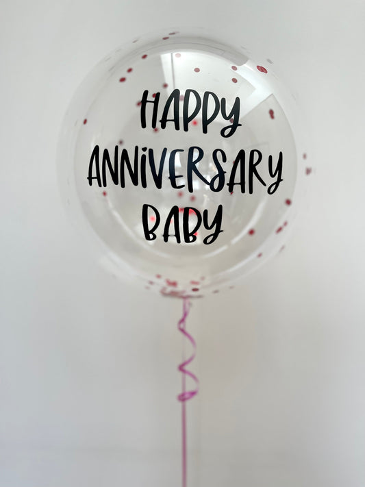 Personalised clear balloon - small