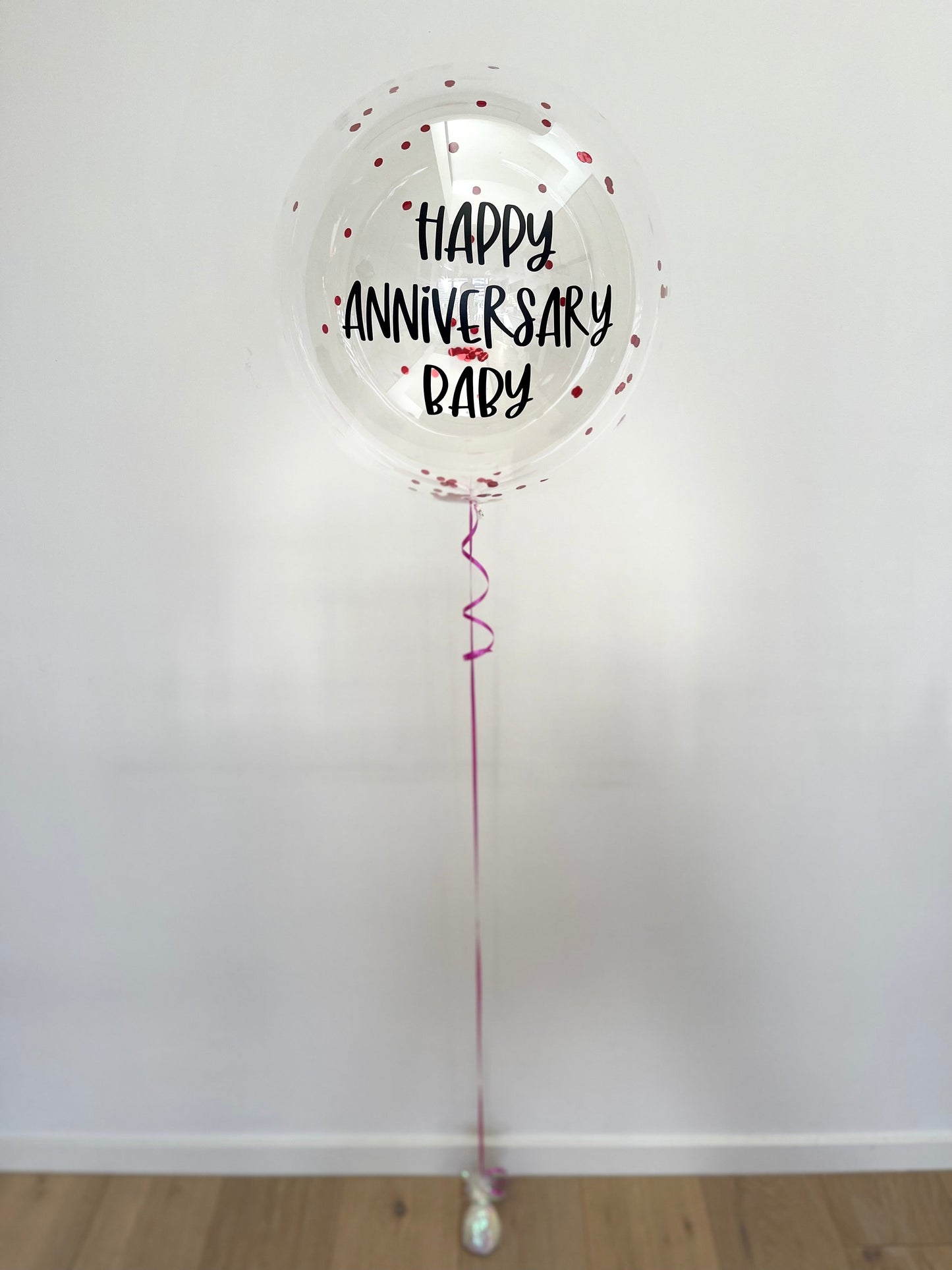 Personalised clear balloon - small