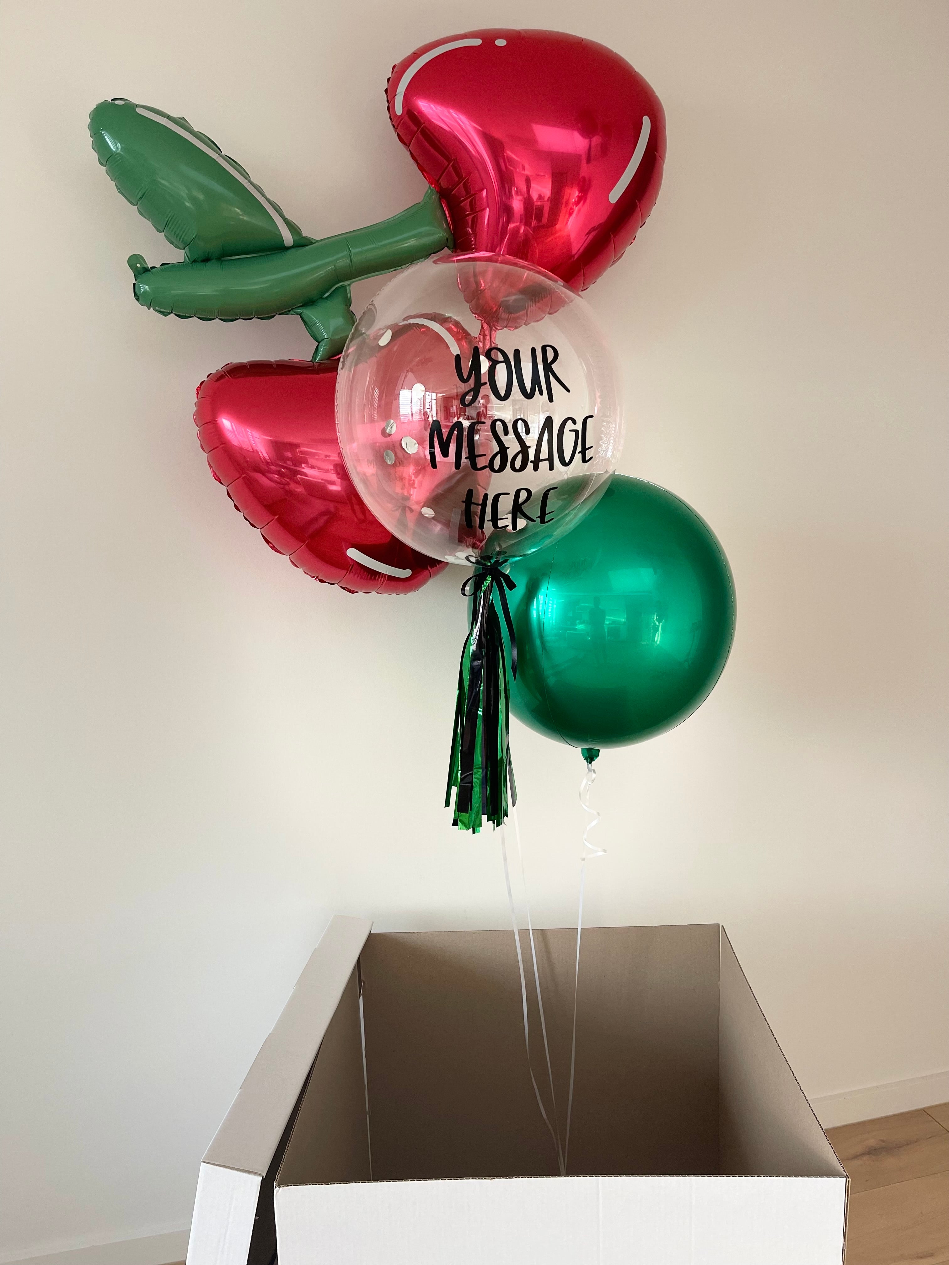 Cherry Balloon Surprise Box – Balloons Gold Coast