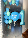 Kids Birthday Party Balloon Pack - Blue and green