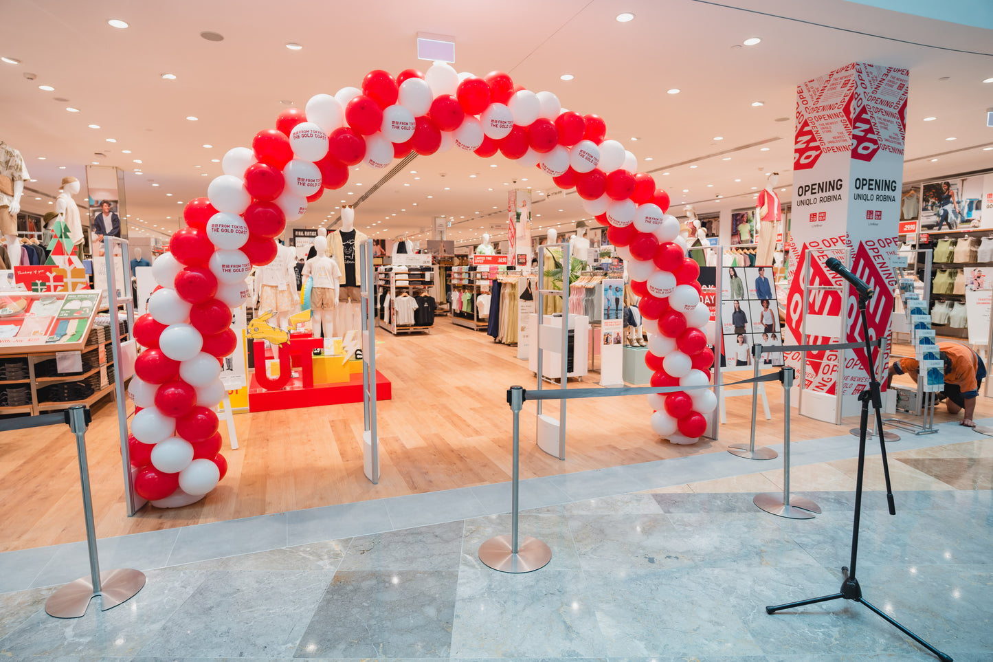 Personalised Balloon Arch with company logo