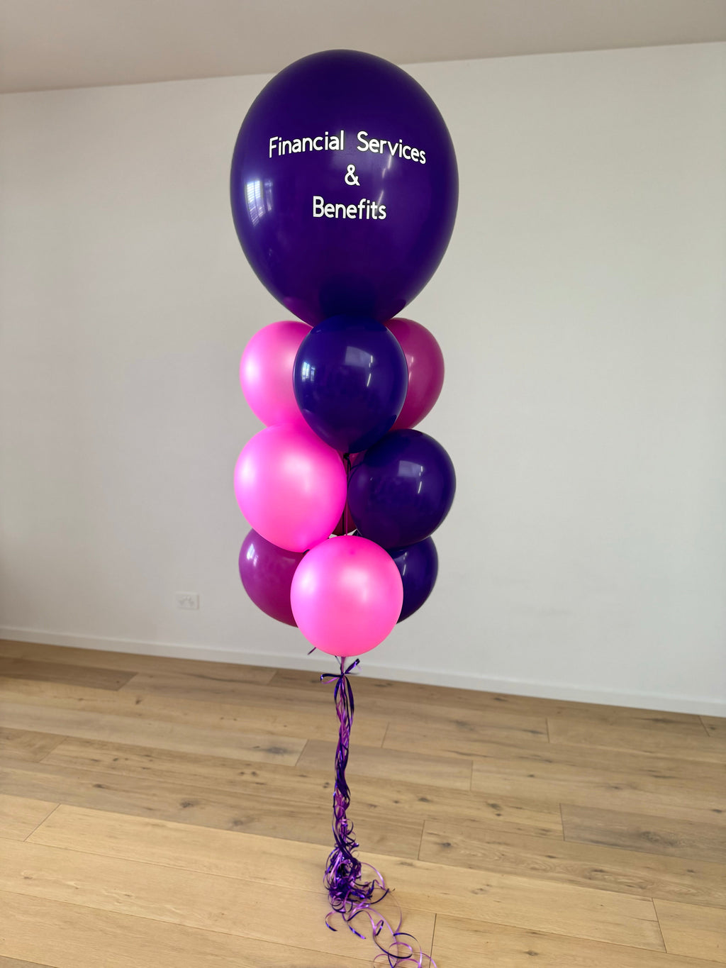 Large Personalised Balloon Bouquet in Corporate Colours