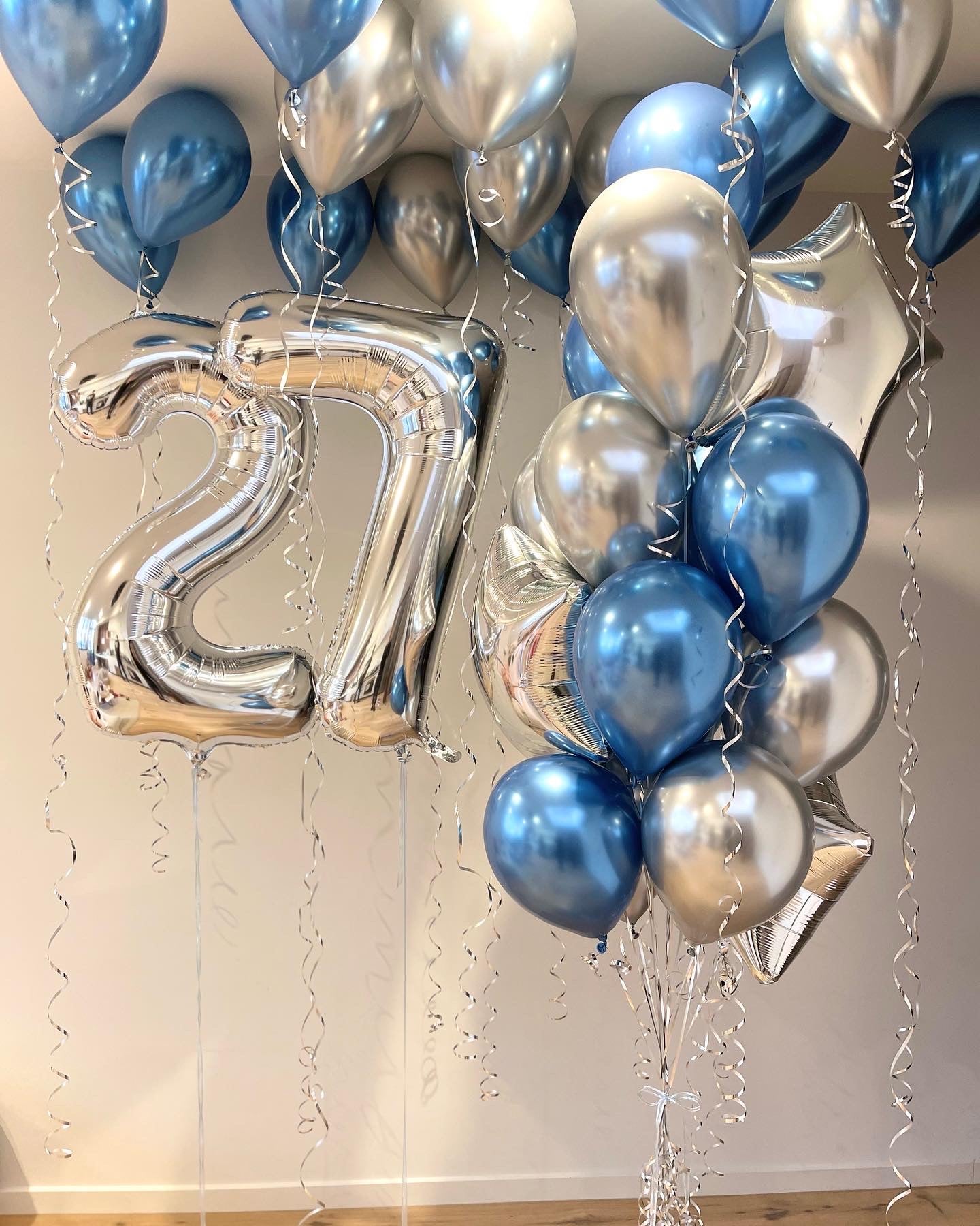 Balloon Party Pack- blue and silver