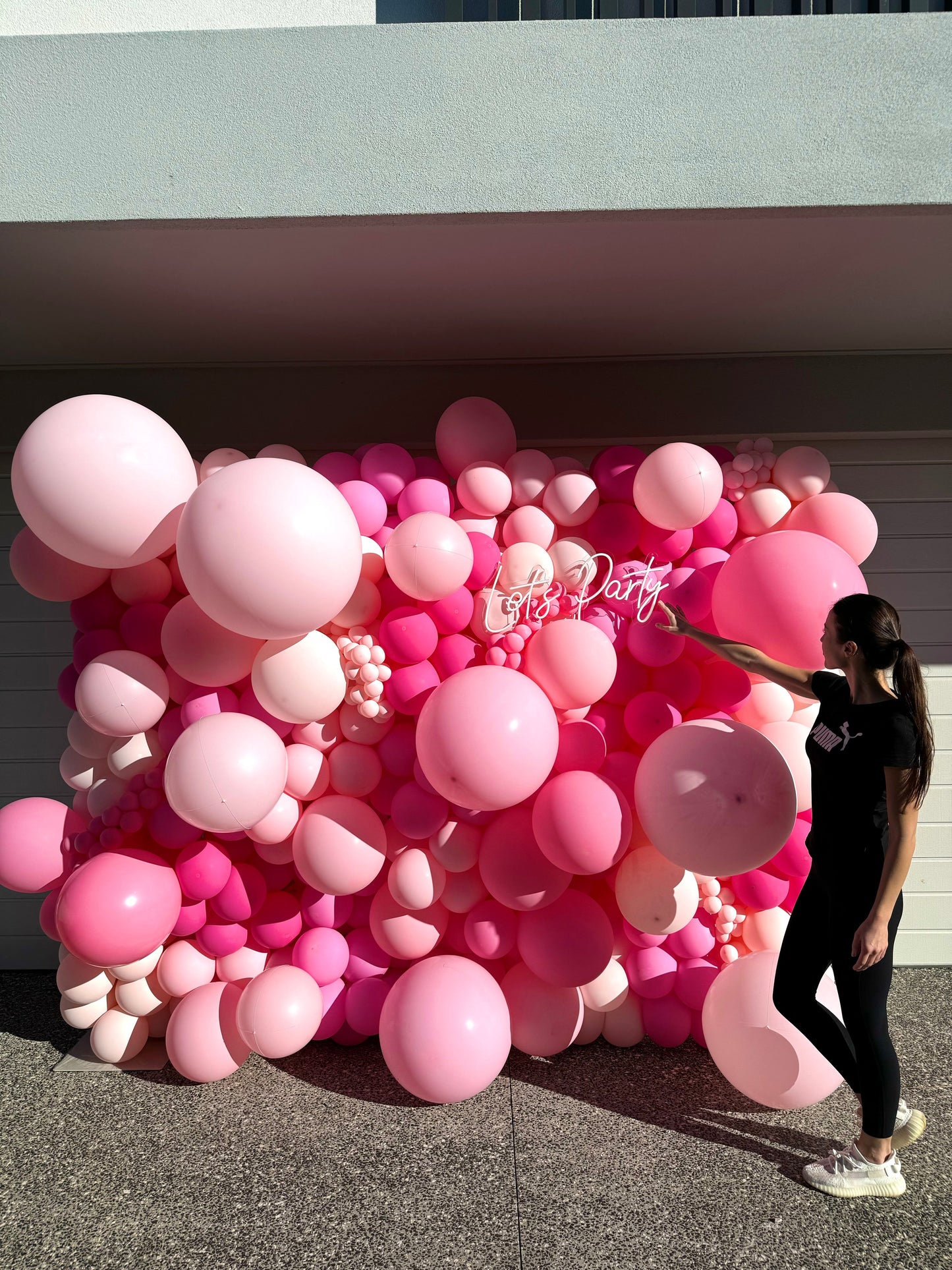 Organic Balloon Wall with Frame