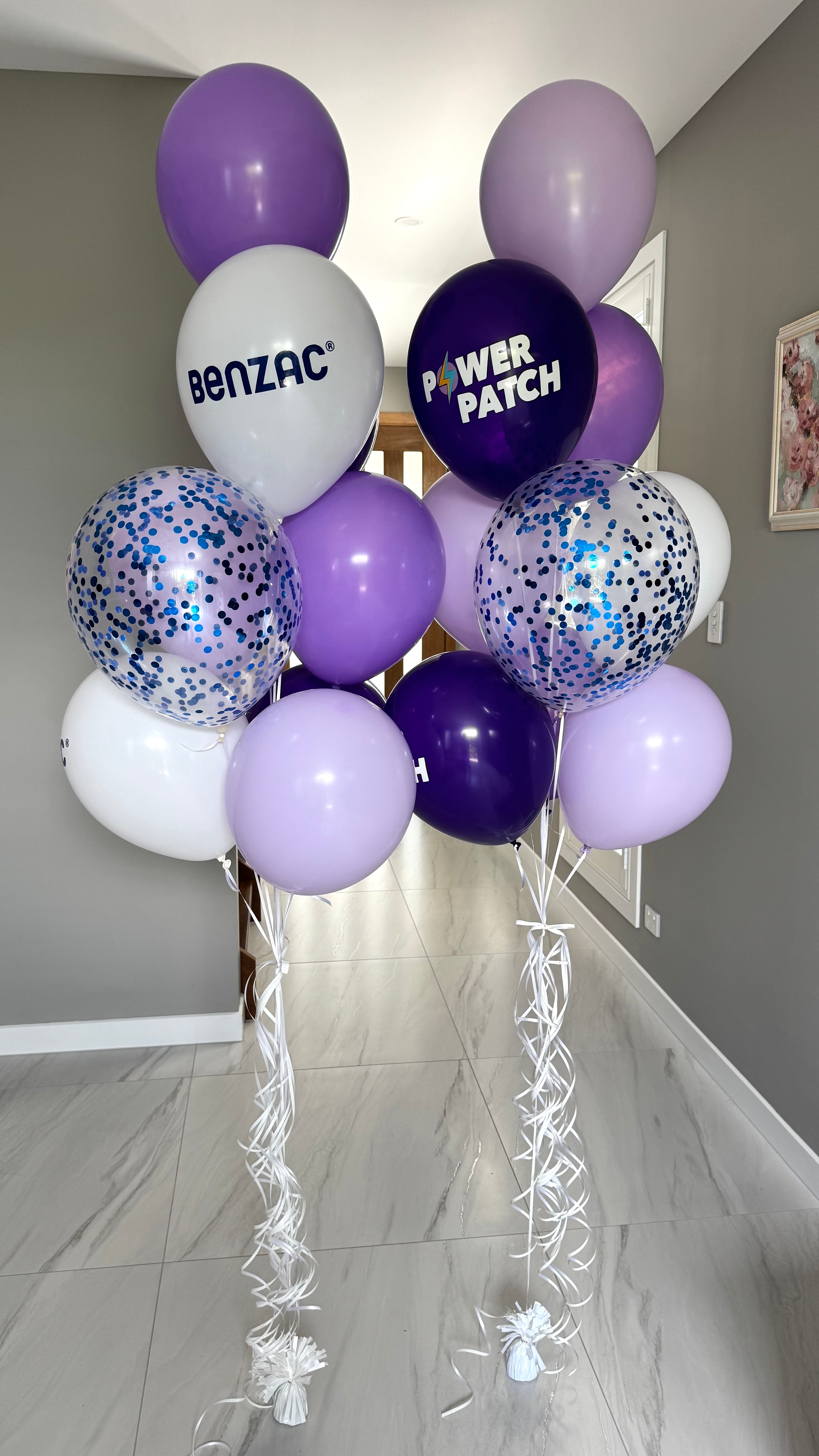Small Corporate balloon bouquet - logo on latex