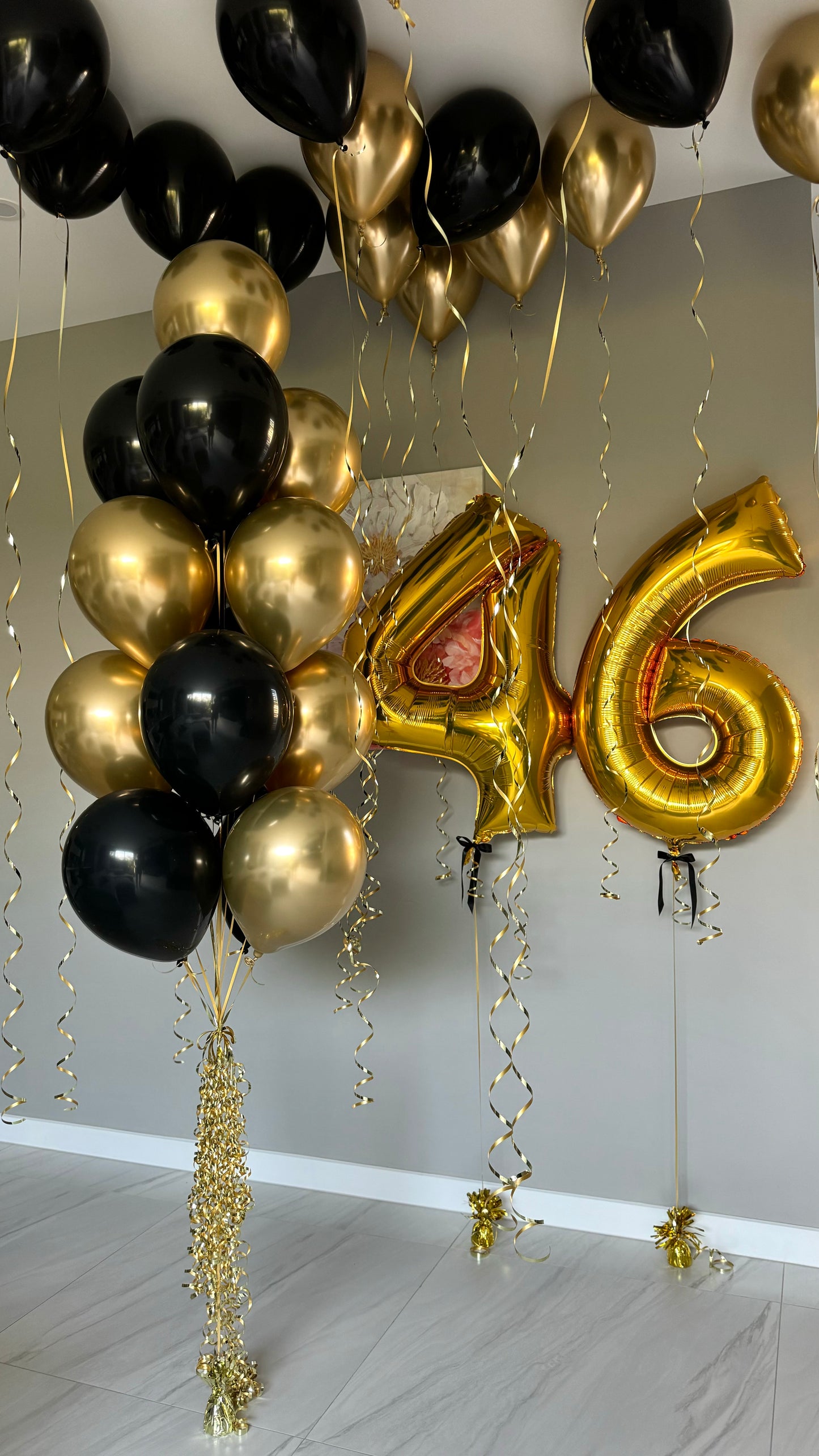 Balloon Party Pack- black and gold