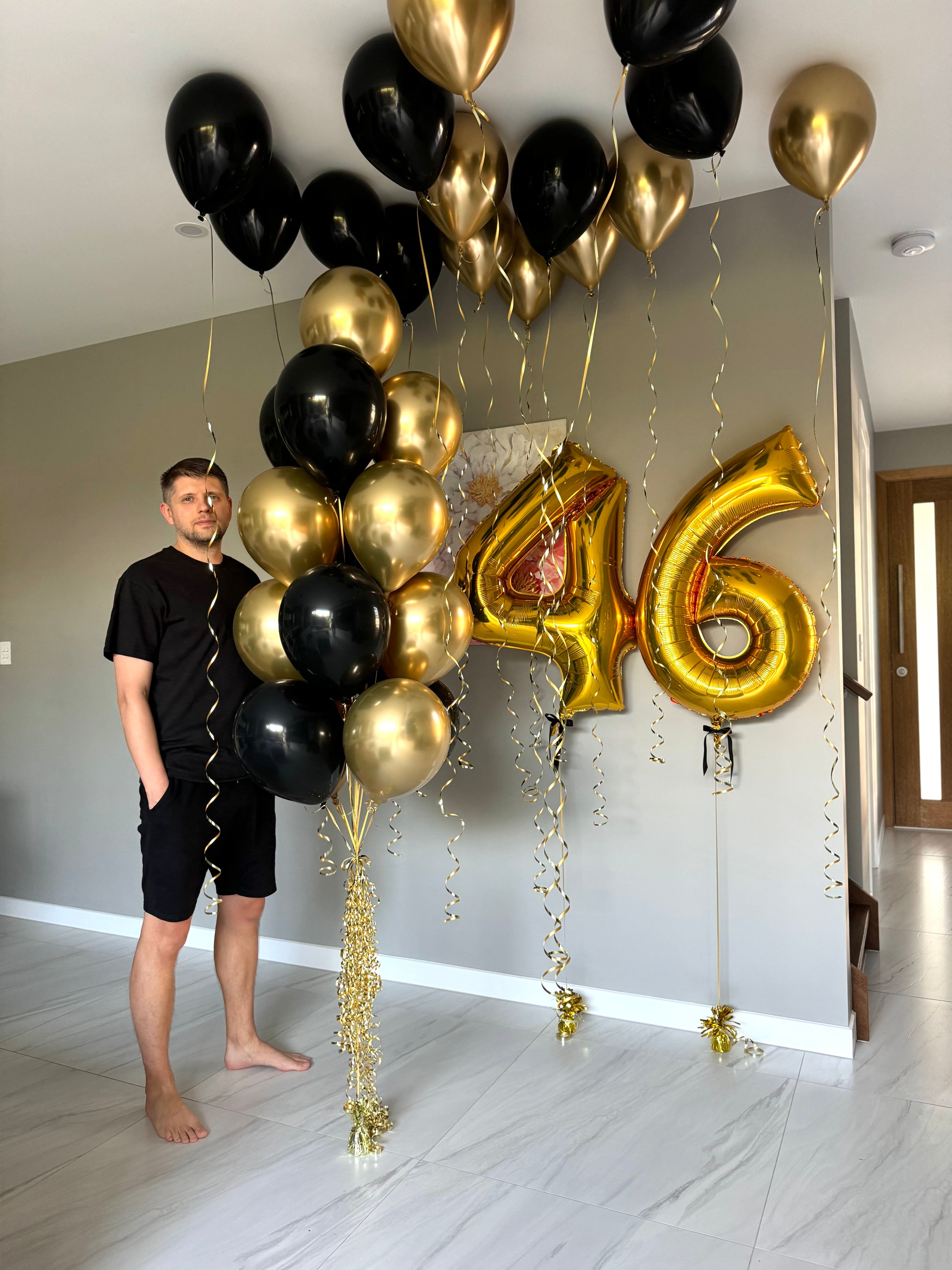 Balloon Party Pack- black and gold
