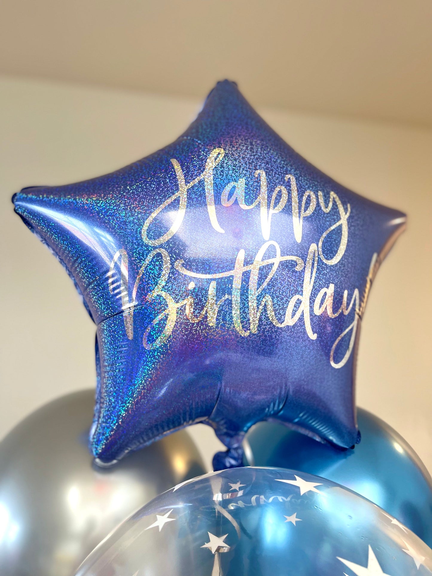 Blue star Balloon Bouquet