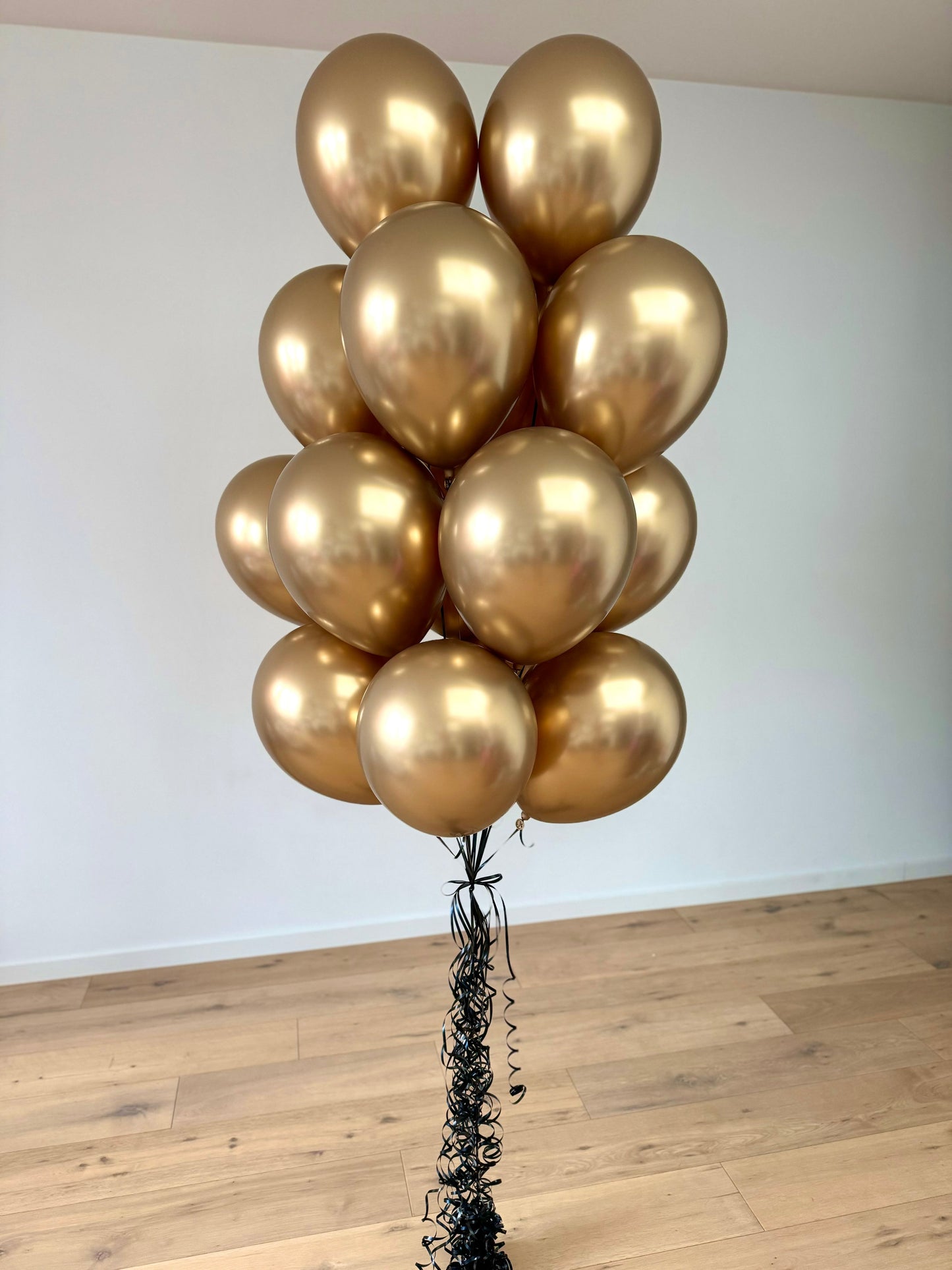 Chrome Gold Balloon Bouquet - Large