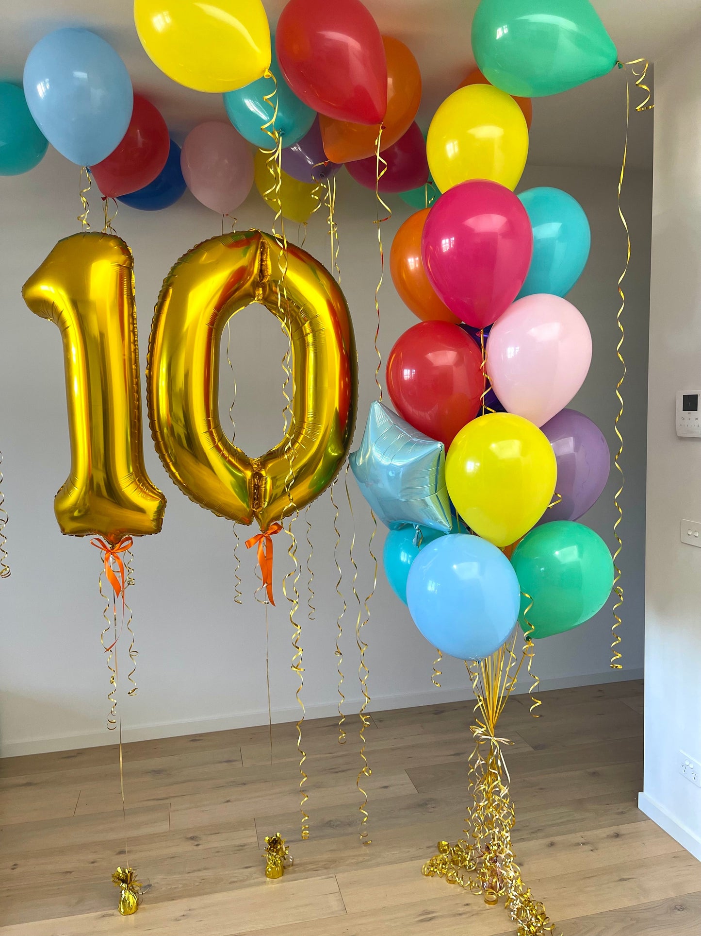 Colourful Balloons - Numbers, Bouquet and Ceiling Balloons