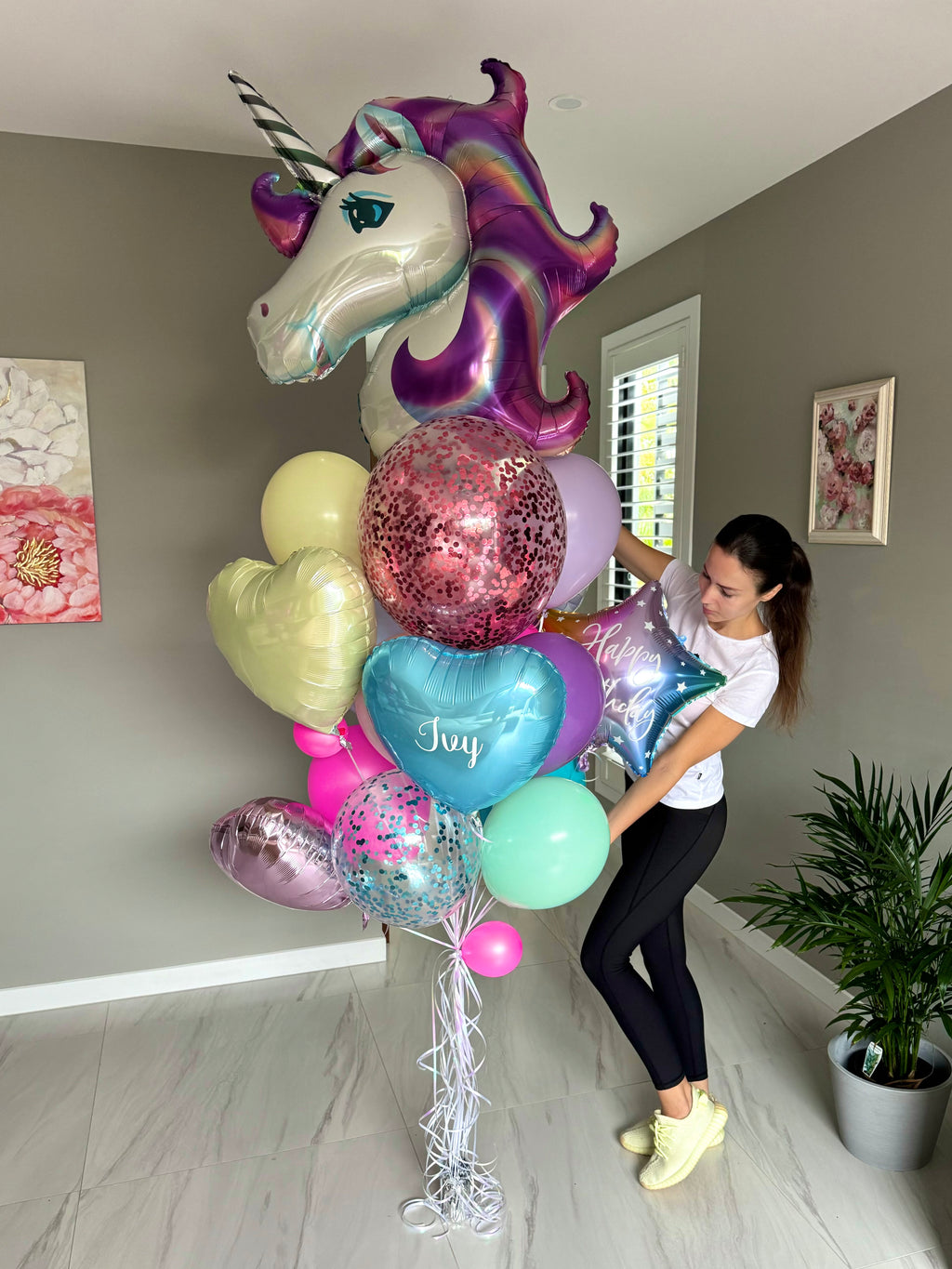 Large Unicorn Balloon Bouquet