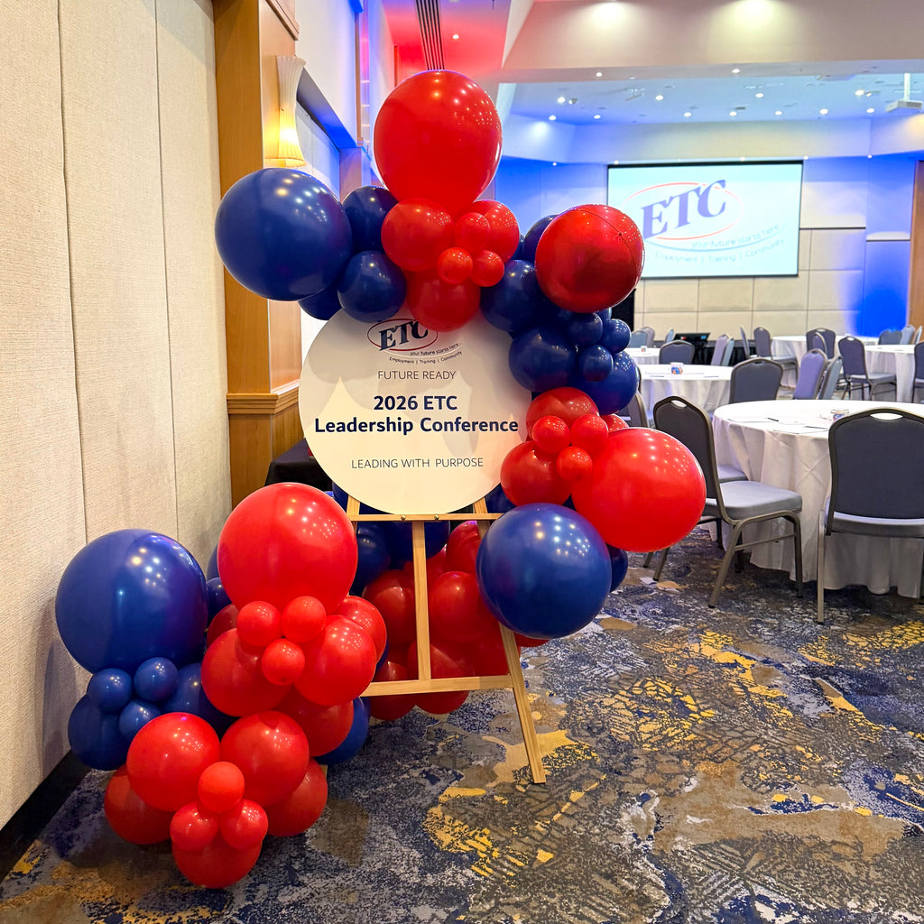 Balloon Easel Display - Company Conference