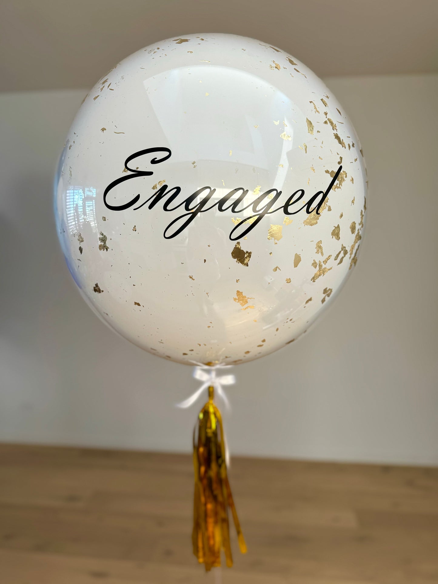 Personalised Gold Leaf Jumbo Balloon