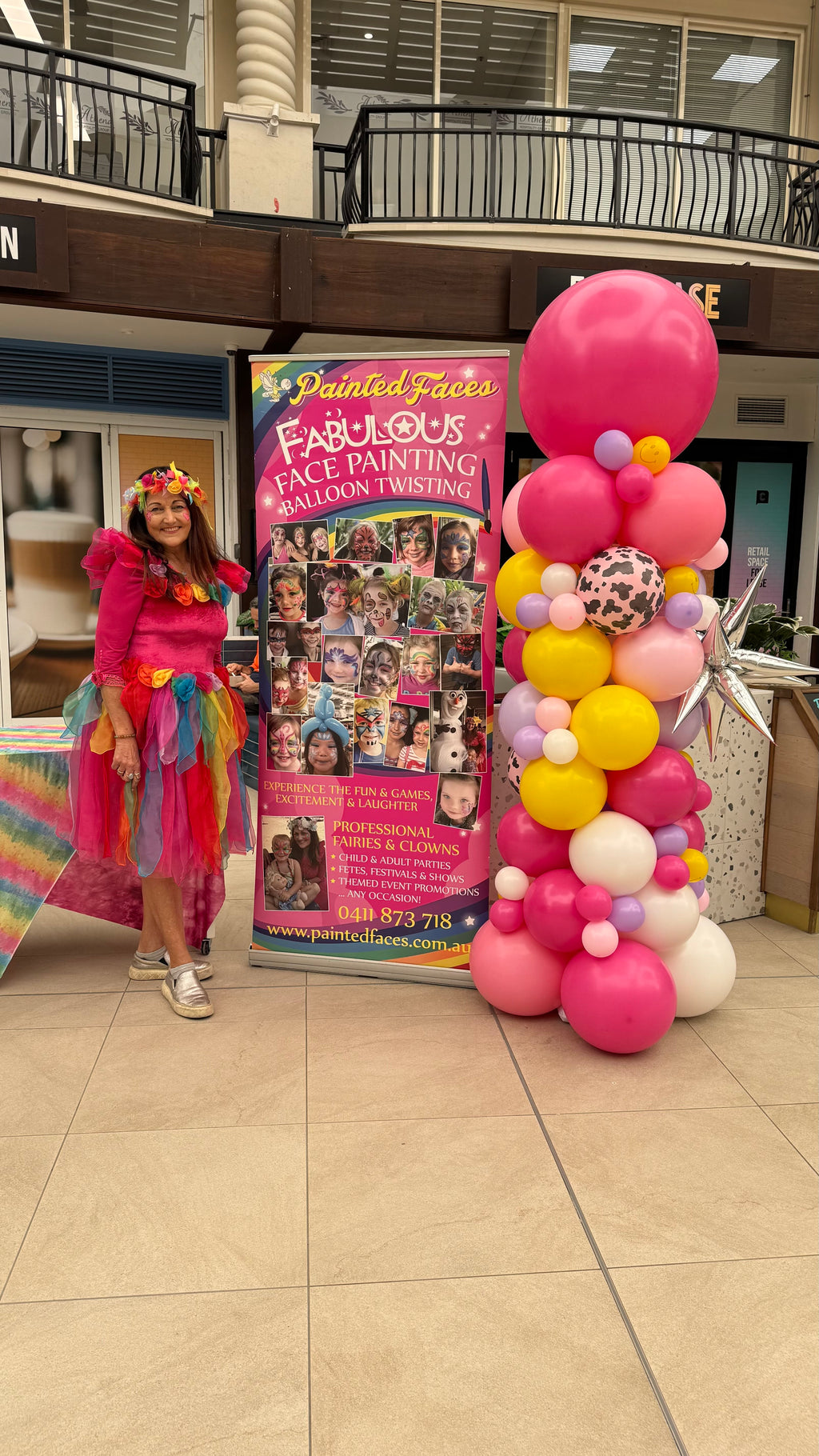Kids Organic Balloon Column
