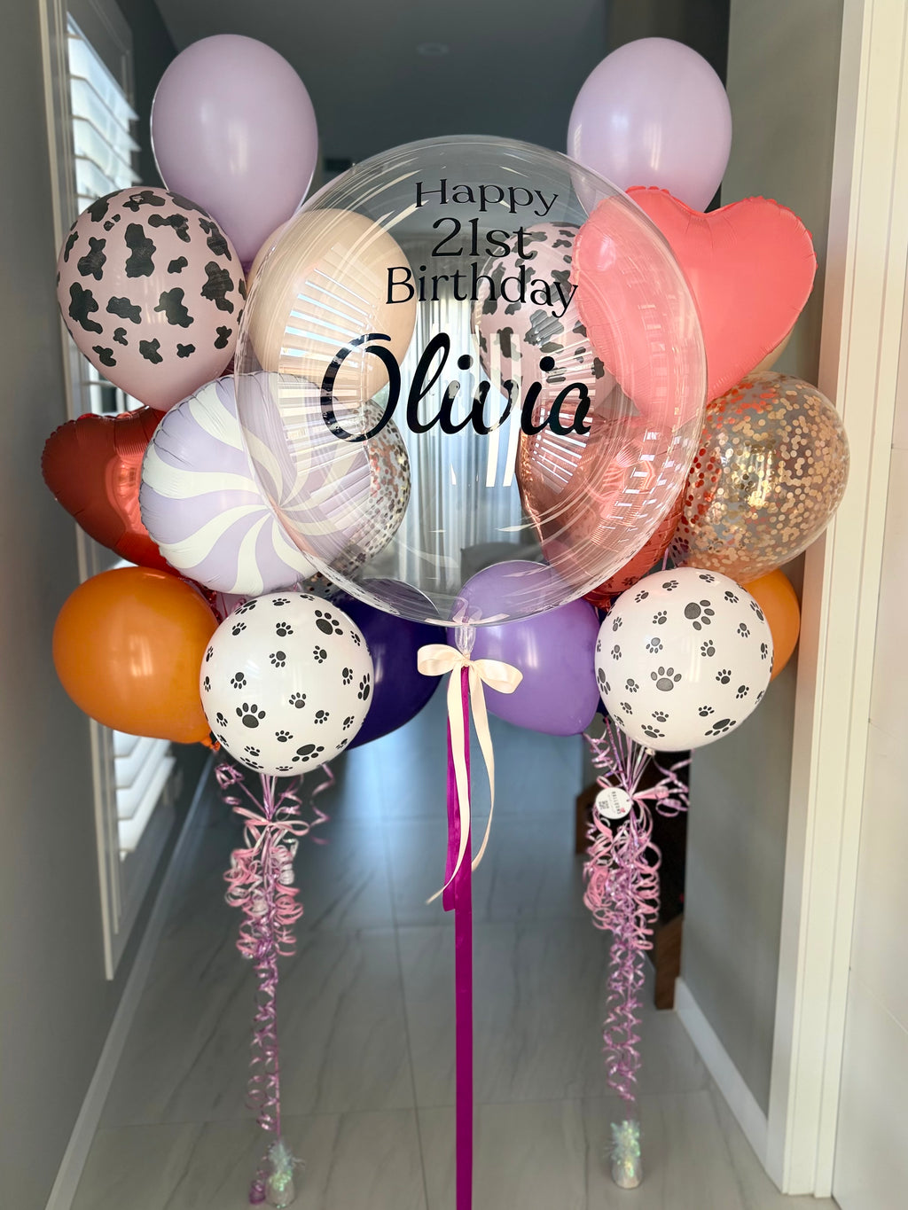 Funky Birthday balloon bouquet