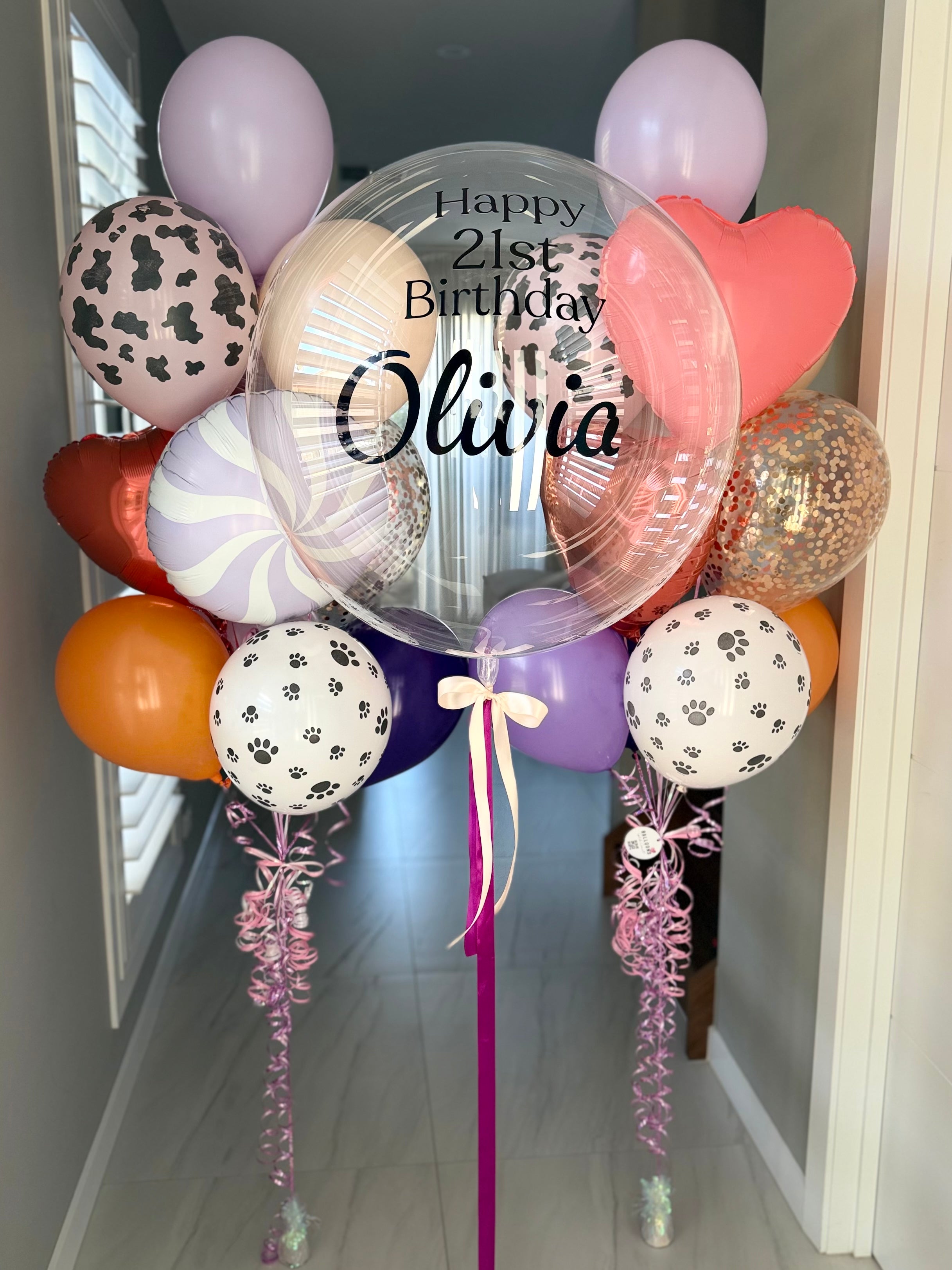 Funky Birthday balloon bouquet