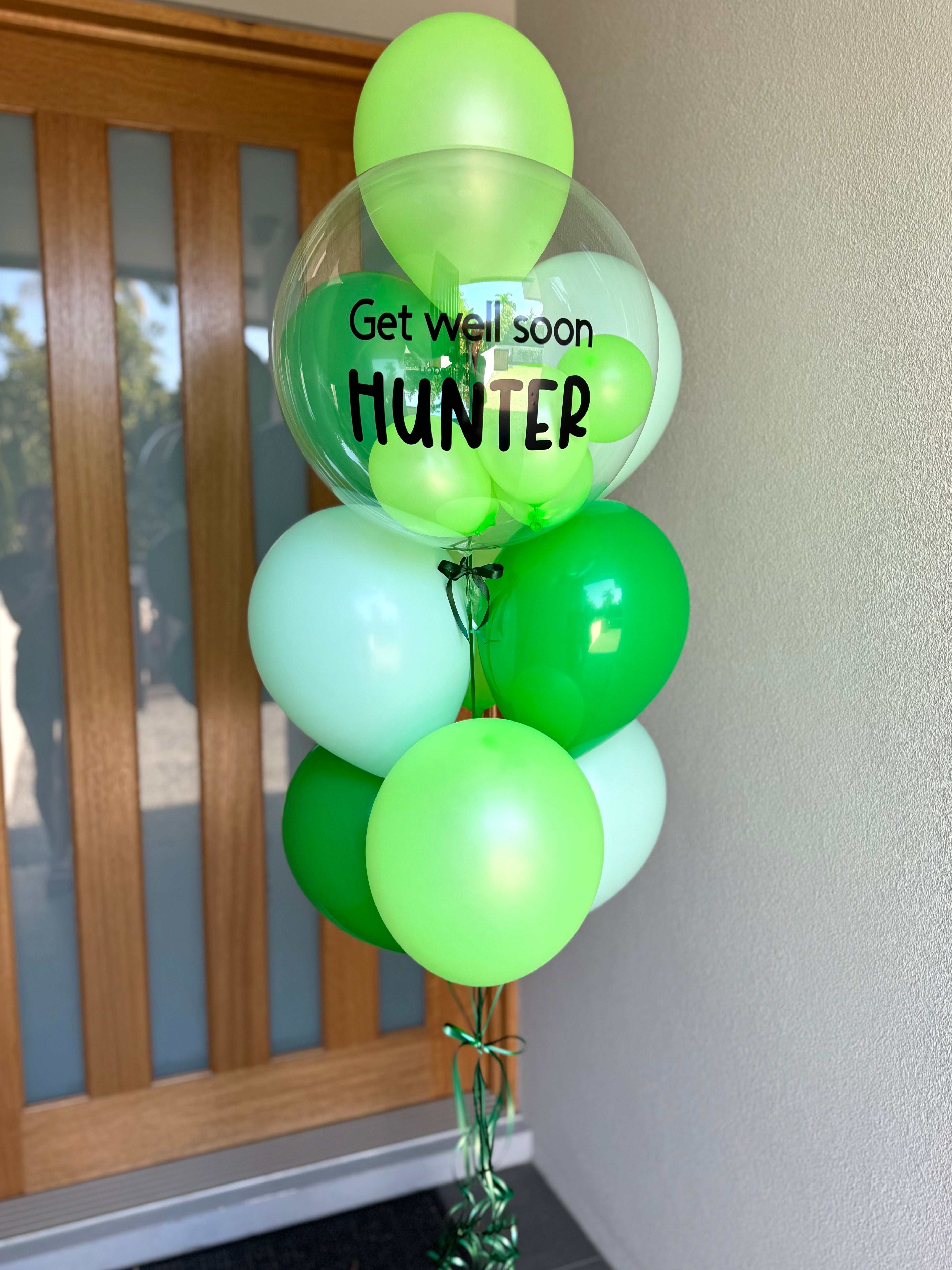 Personalised Balloon Bouquet - Green