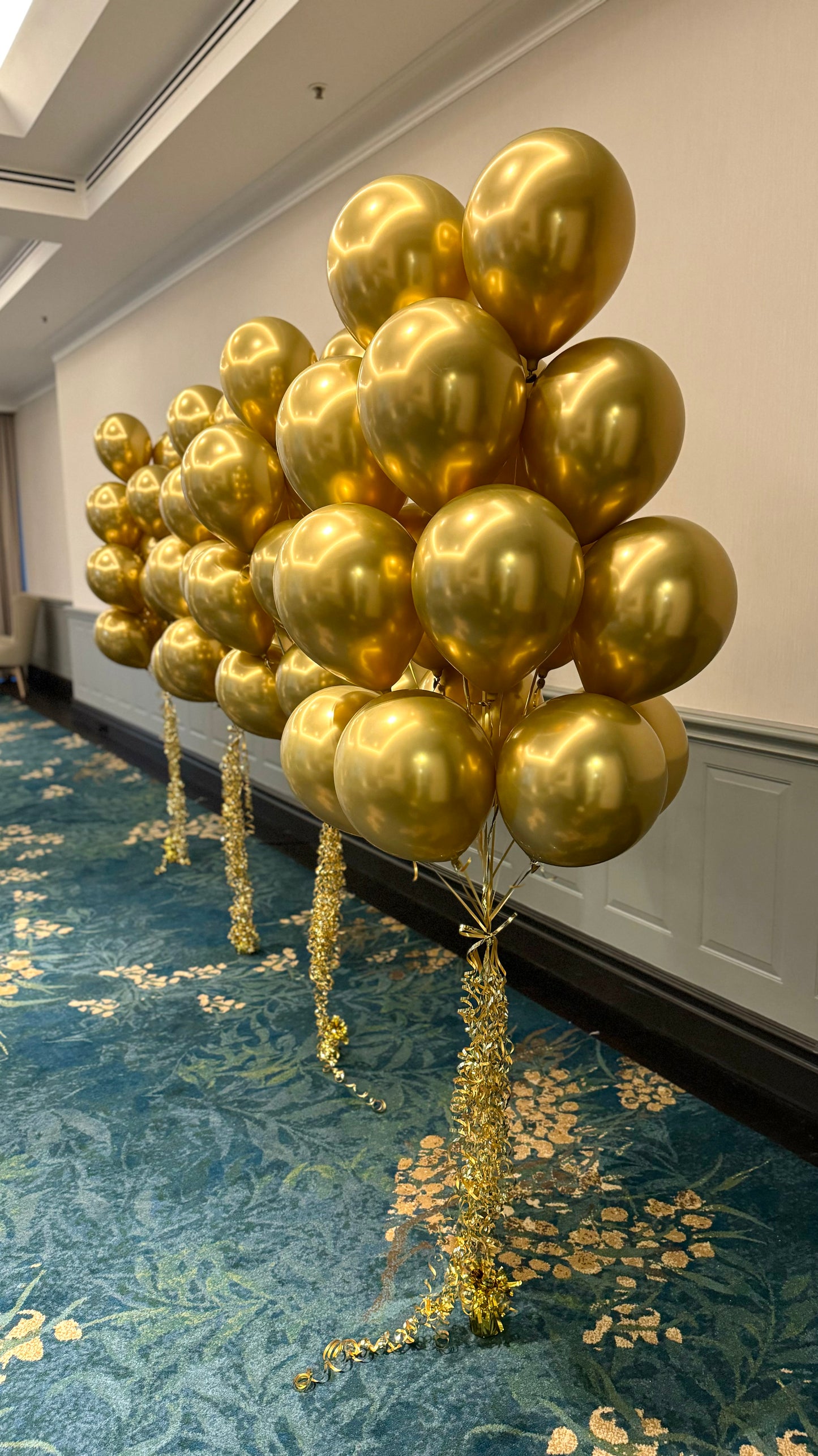 Chrome Gold Balloon Bouquet - Large