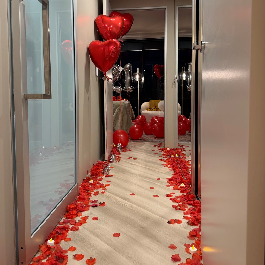 Hotel Room decoration - Birthday Package - Red and black