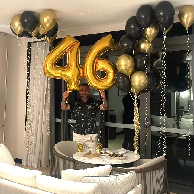 Balloon Party Pack- black and gold