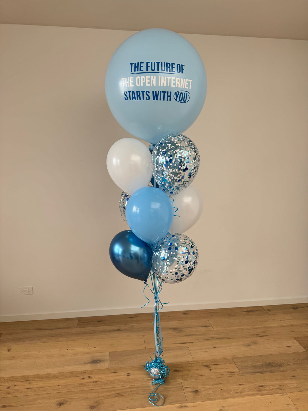 Large Personalised Balloon Bouquet in Corporate Colours