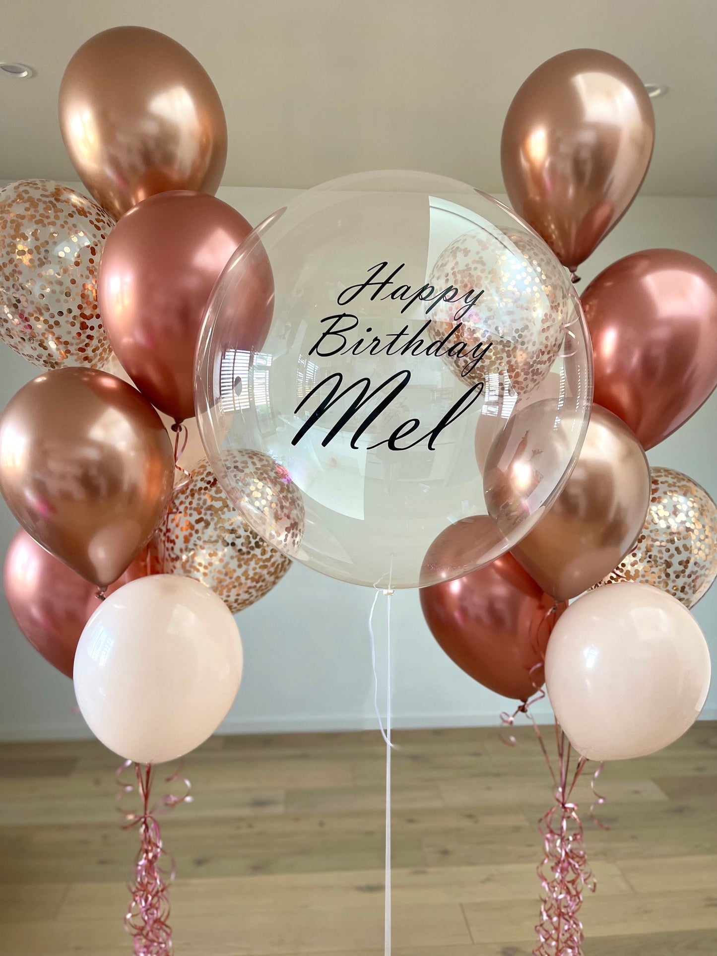 Luxury rose gold Balloon Bouquet