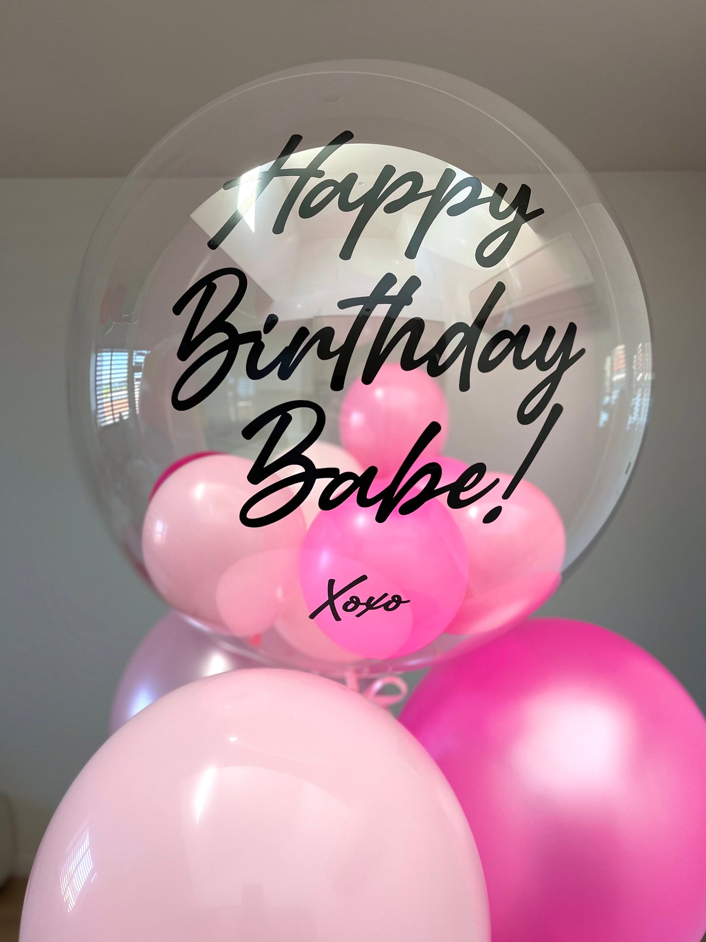 Personalised Balloon Bouquet - Pink