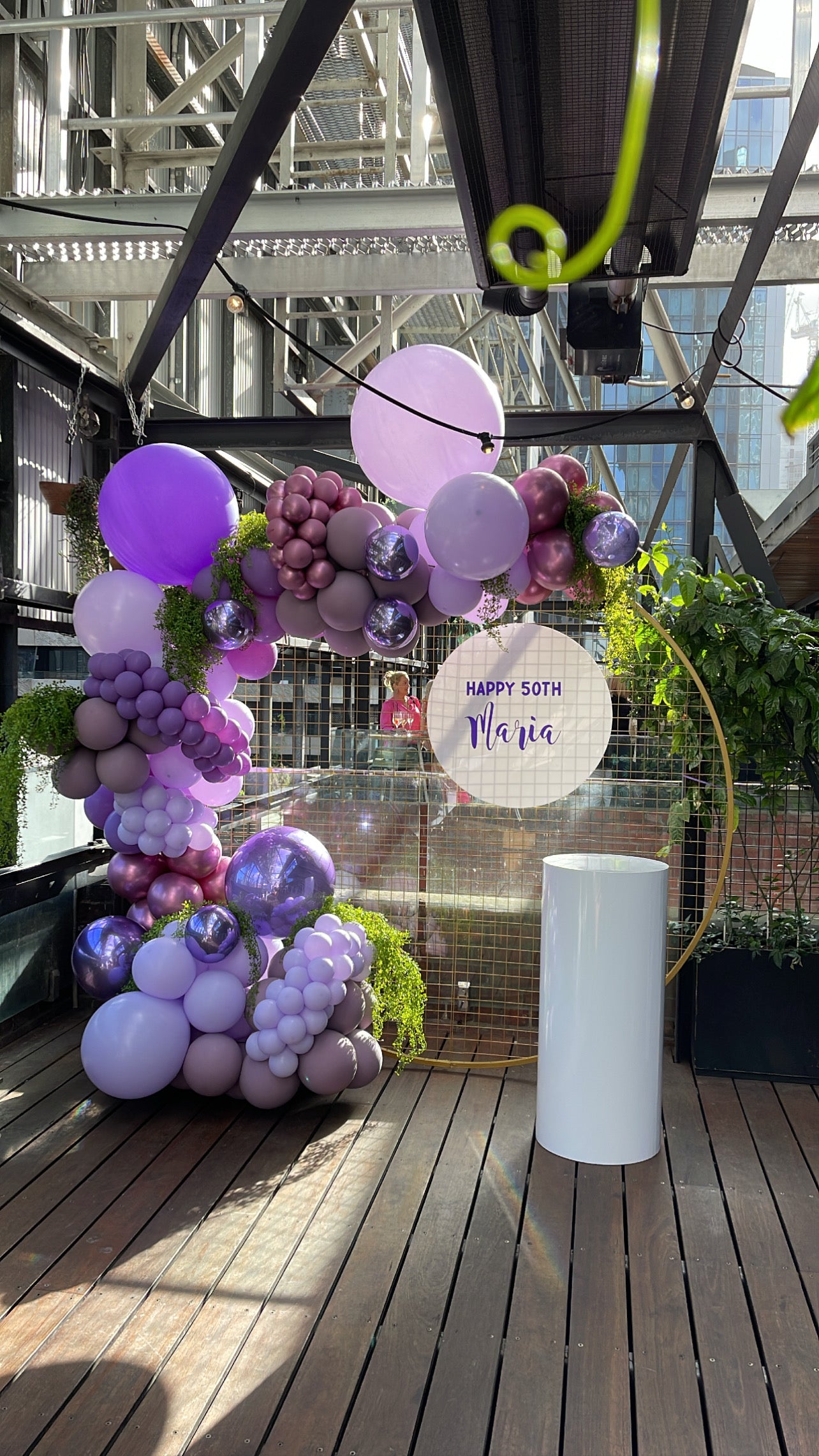 Purple Balloon Garland