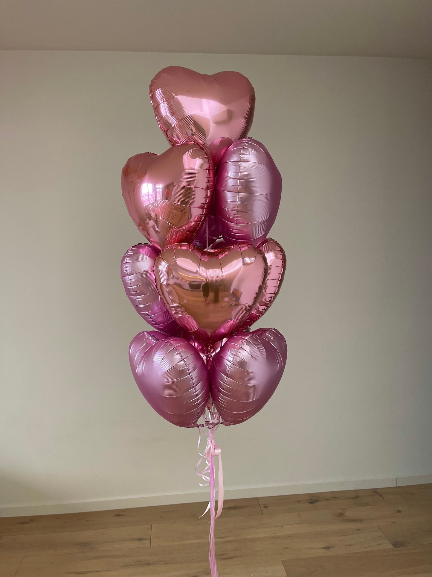 Hearts Balloon Bouquet - light pink