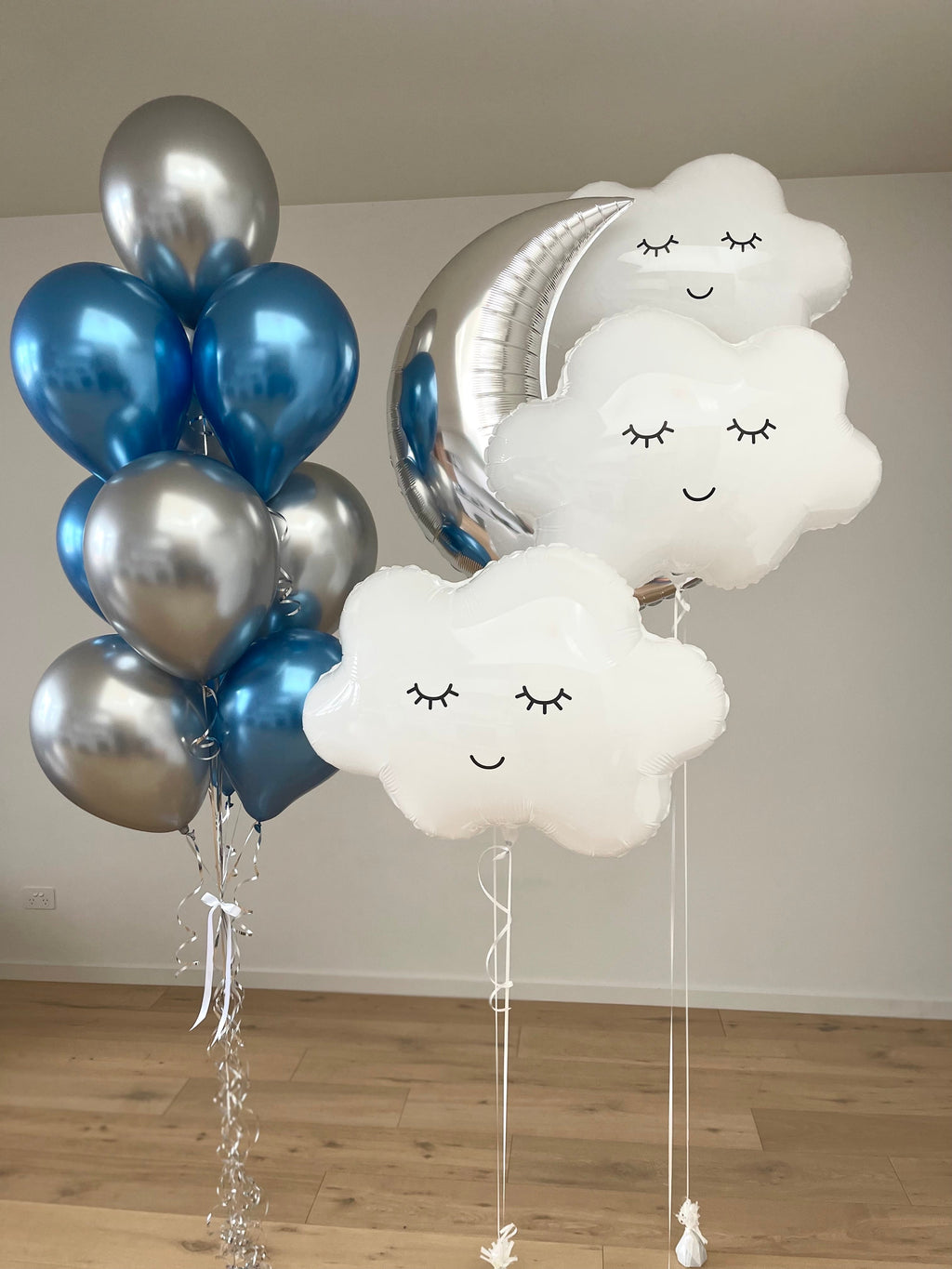 Sleepy Clouds and Moon Balloon set