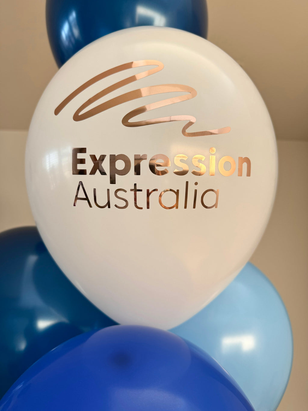 Small Corporate balloon bouquet - logo on latex