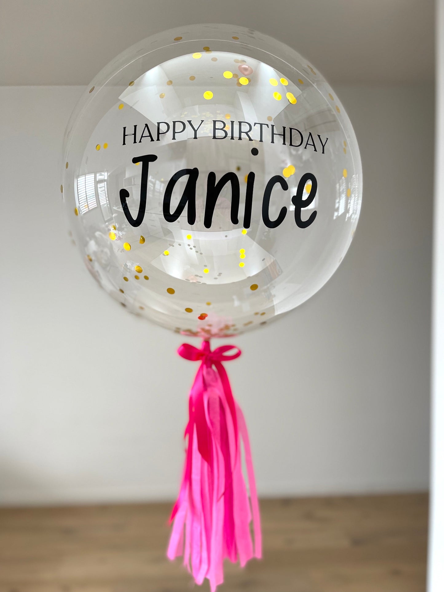 Small Personalised Balloon with Confetti