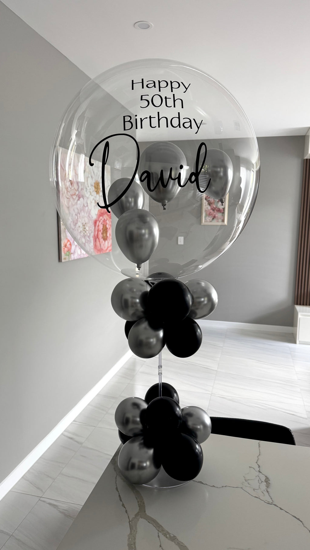 Large Table centrepiece balloon decoration